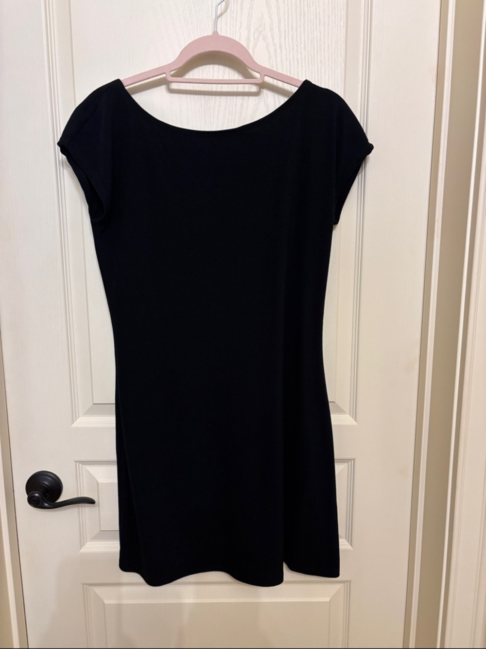 Free People Black Cap Sleeve Mini Dress